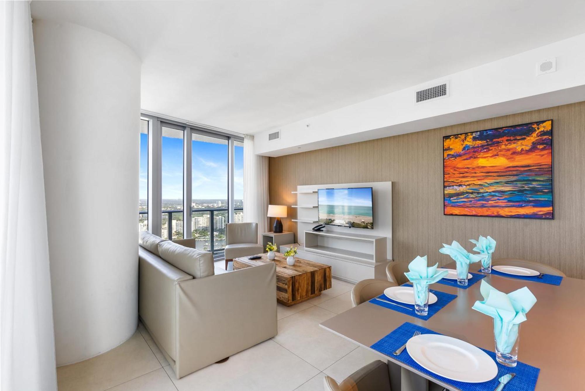 High Floor Corner 2 Bdr At Lyfe Resort Hollywood Exteriör bild